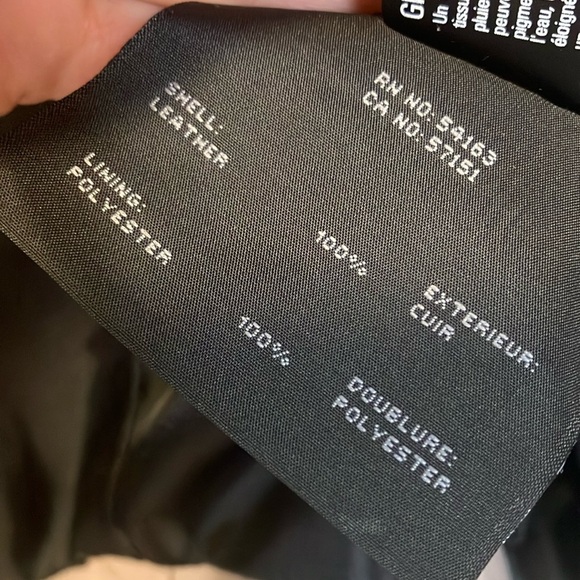 NWT Andrew Marc New York Cream Leather Motorcycle Jacket - Picture 7 of 8